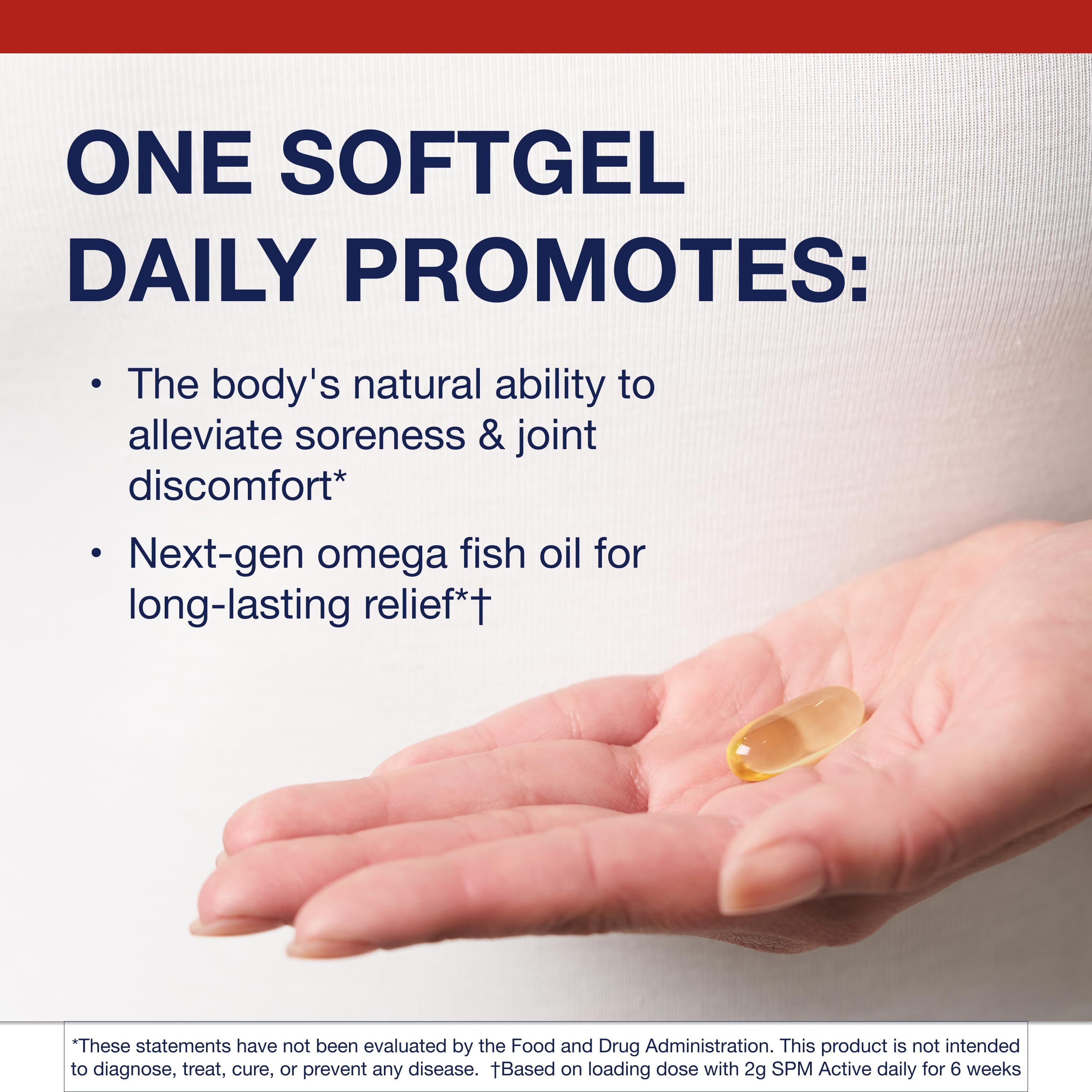 Metagenics SPM Active One Daily Softgel pouring action showing easy dosage.