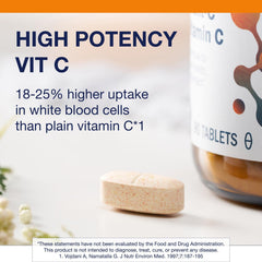 Metagenics Ultra Potent-C 1000 label details; non-GMO and gluten-free formulation