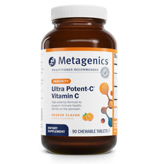 Metagenics Ultra Potent-C chewables bottle front for immune support