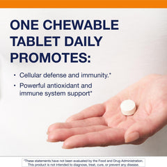 Close-up of Metagenics Ultra Potent-C tablets with bioflavonoids