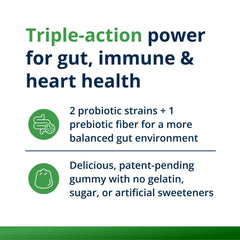 Metagenics UltraFlora 3 in 1 gummies for kids promotes family-friendly daily gut support.