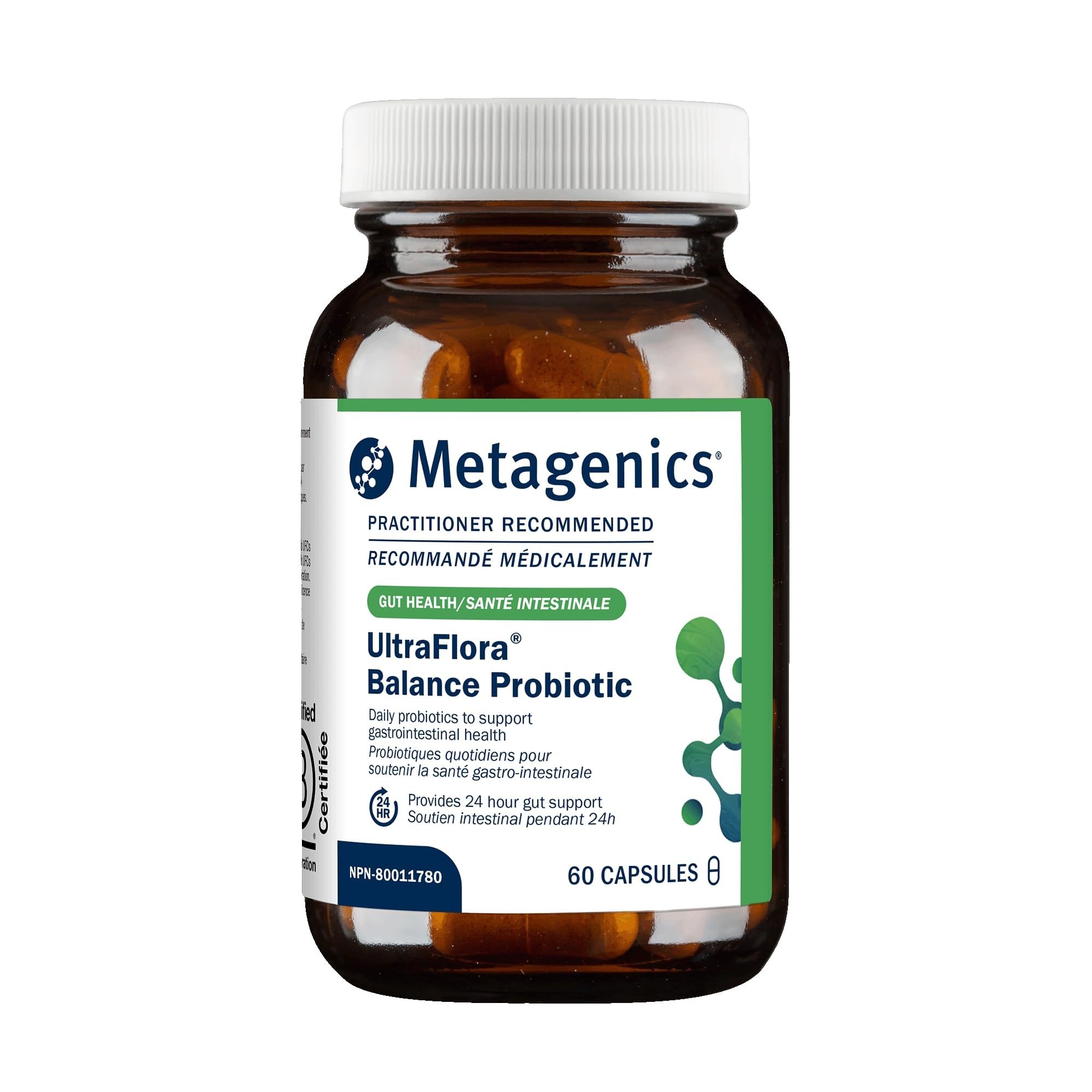 Metagenics UltraFlora Balance bottle front for daily gut support