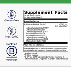 Metagenics BiomePro bottle side view highlighting shelf-stable design
