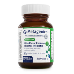Metagenics UltraFlora Immune Booster bottle front view for daily immune support