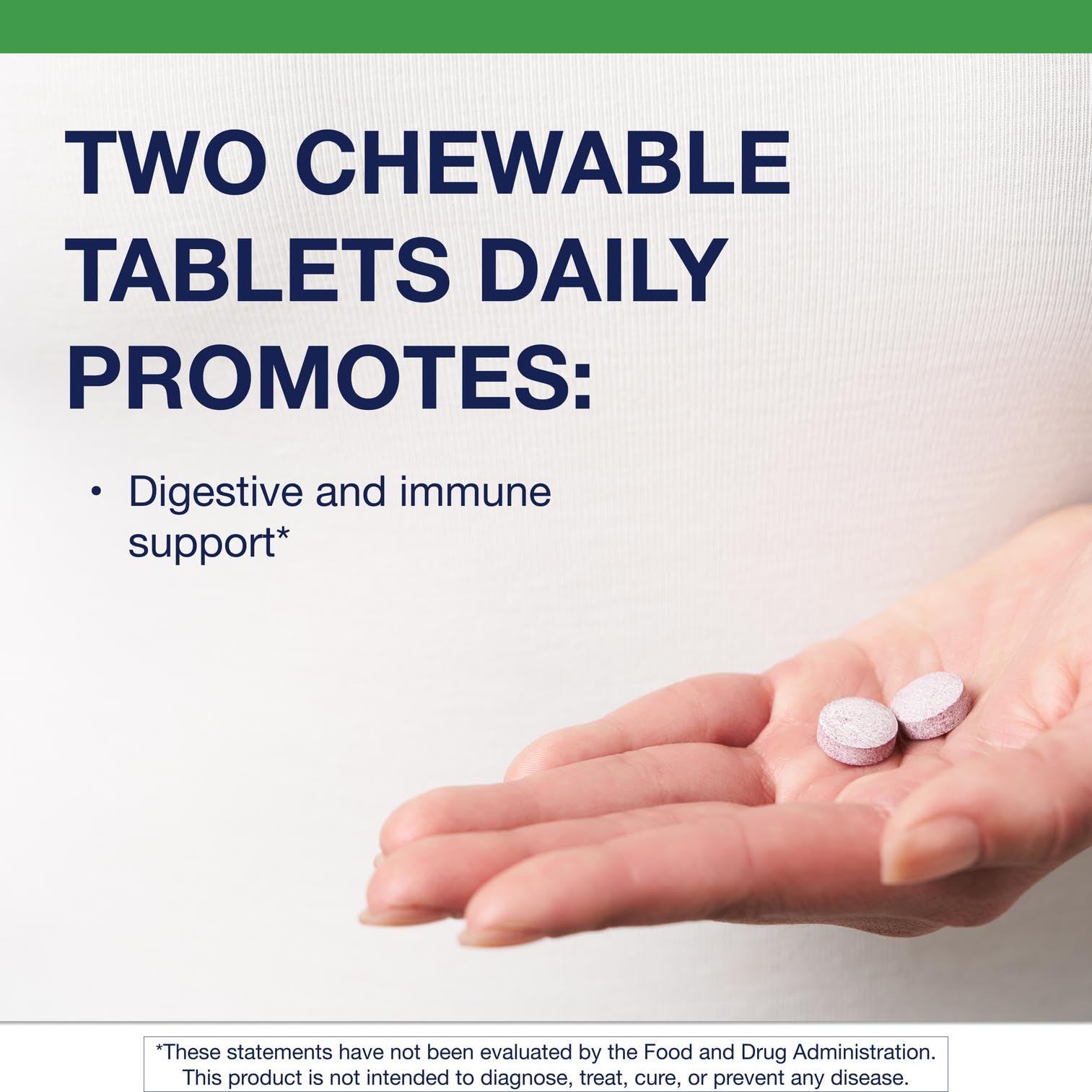 Metagenics UltraFlora Kids probiotic label closeup highlights 10B CFU and probiotic strains.