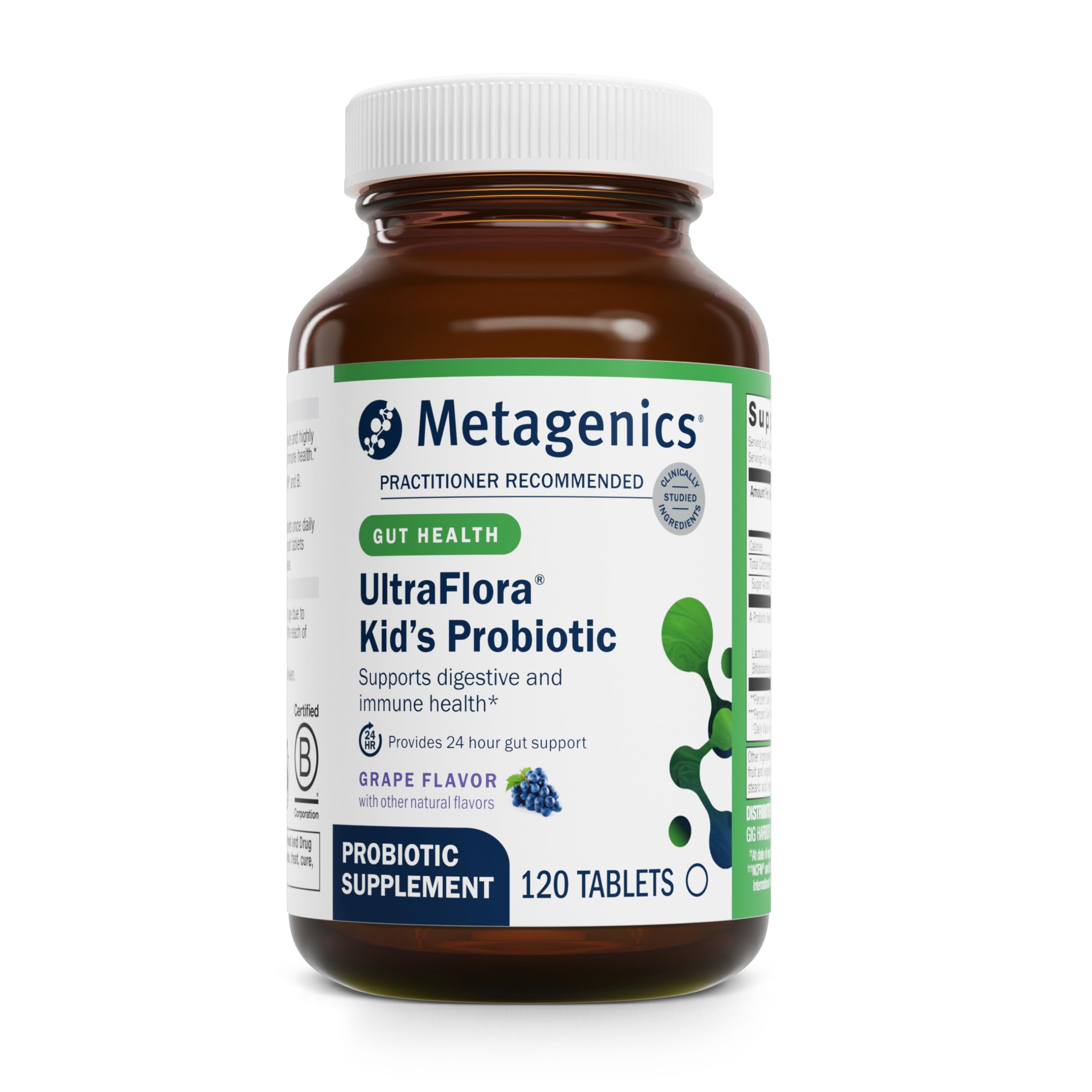 Metagenics UltraFlora Kids Probiotic bottle for daily digestive support