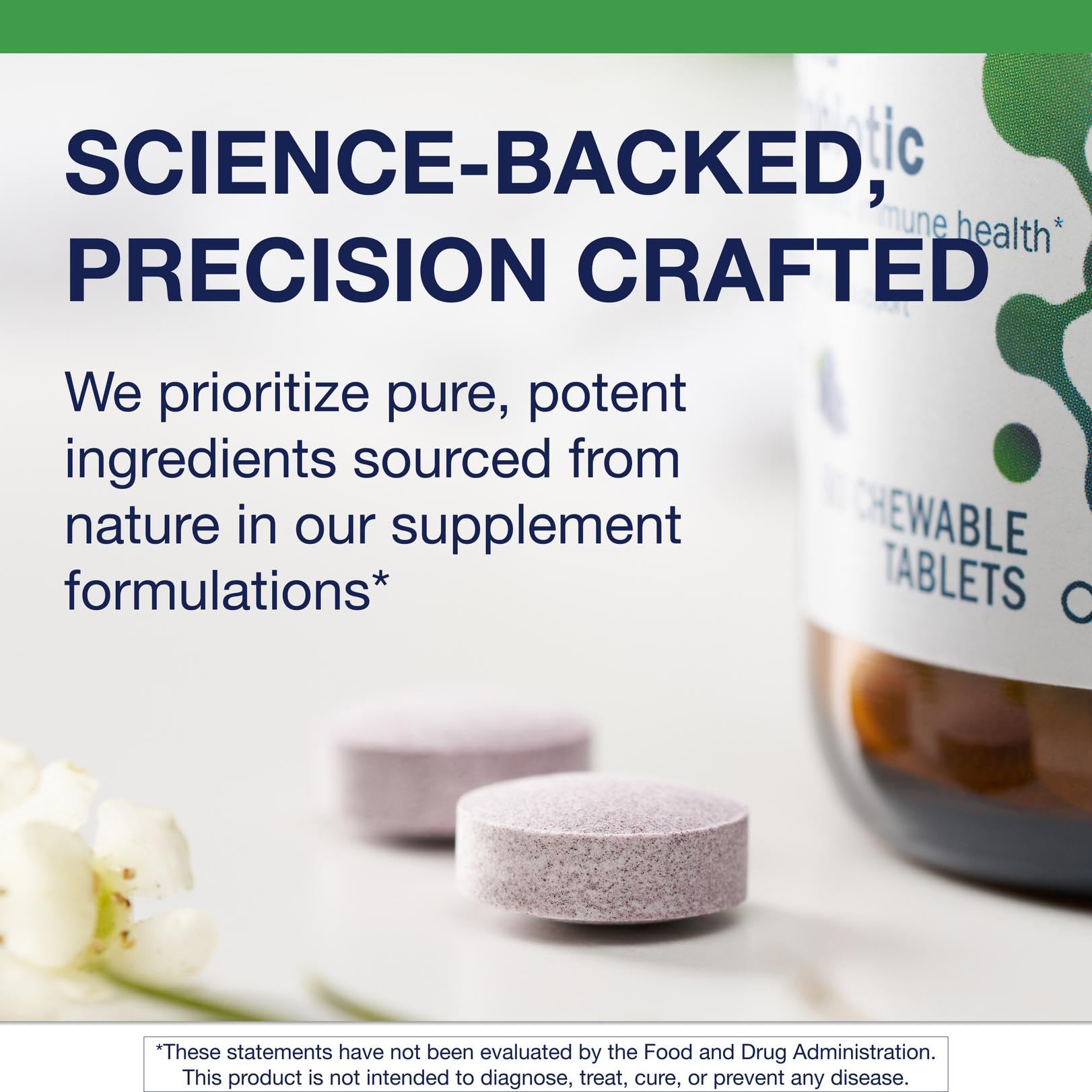 Metagenics UltraFlora Kids probiotic grape chewables provide tasty daily support.