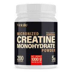 METALIFE creatine monohydrate bottle front shows pure formula for workouts