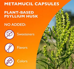 Metamucil 340 capsules pack shows value size for regular use.