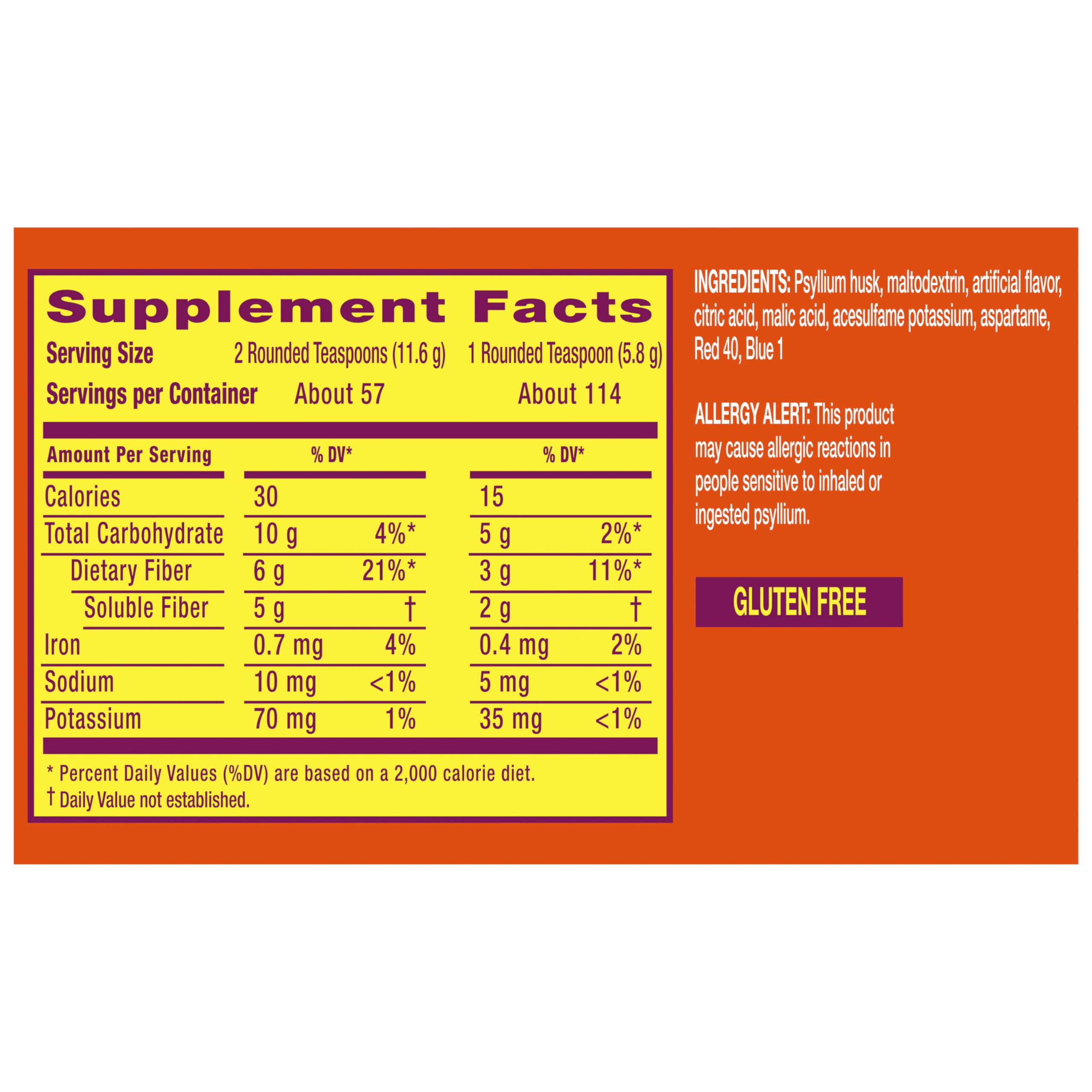 Metamucil daily fiber routine glass shows convenient mix
