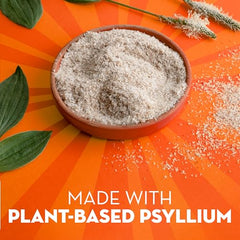 Metamucil Fizzy Fiber Metabolism citrus flavor seen in a refreshing daily drink