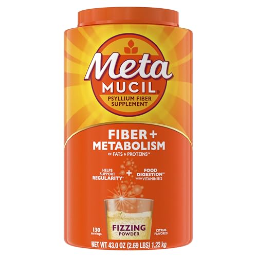 Metamucil Fizzy Fiber Metabolism daily-use setup for a quick fiber boost