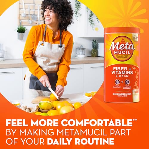 Metamucil Fizzy Fiber Metabolism sugar-free formulation uses plant-based stevia