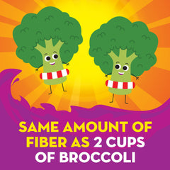 Plant-based fiber blend graphic representing prebiotic support for kids.
