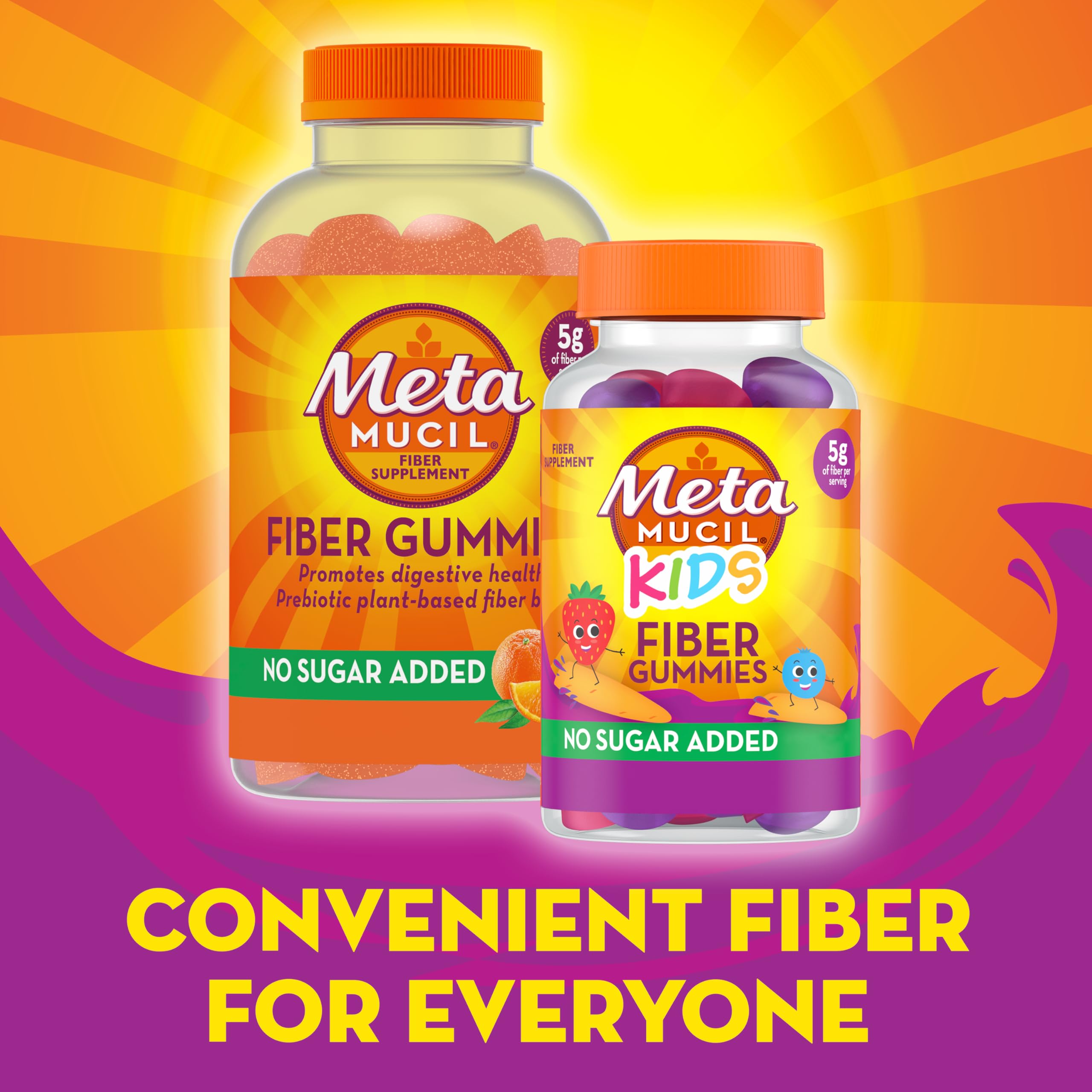 Prebiotic blend symbol highlights gut-friendly fiber for kids.