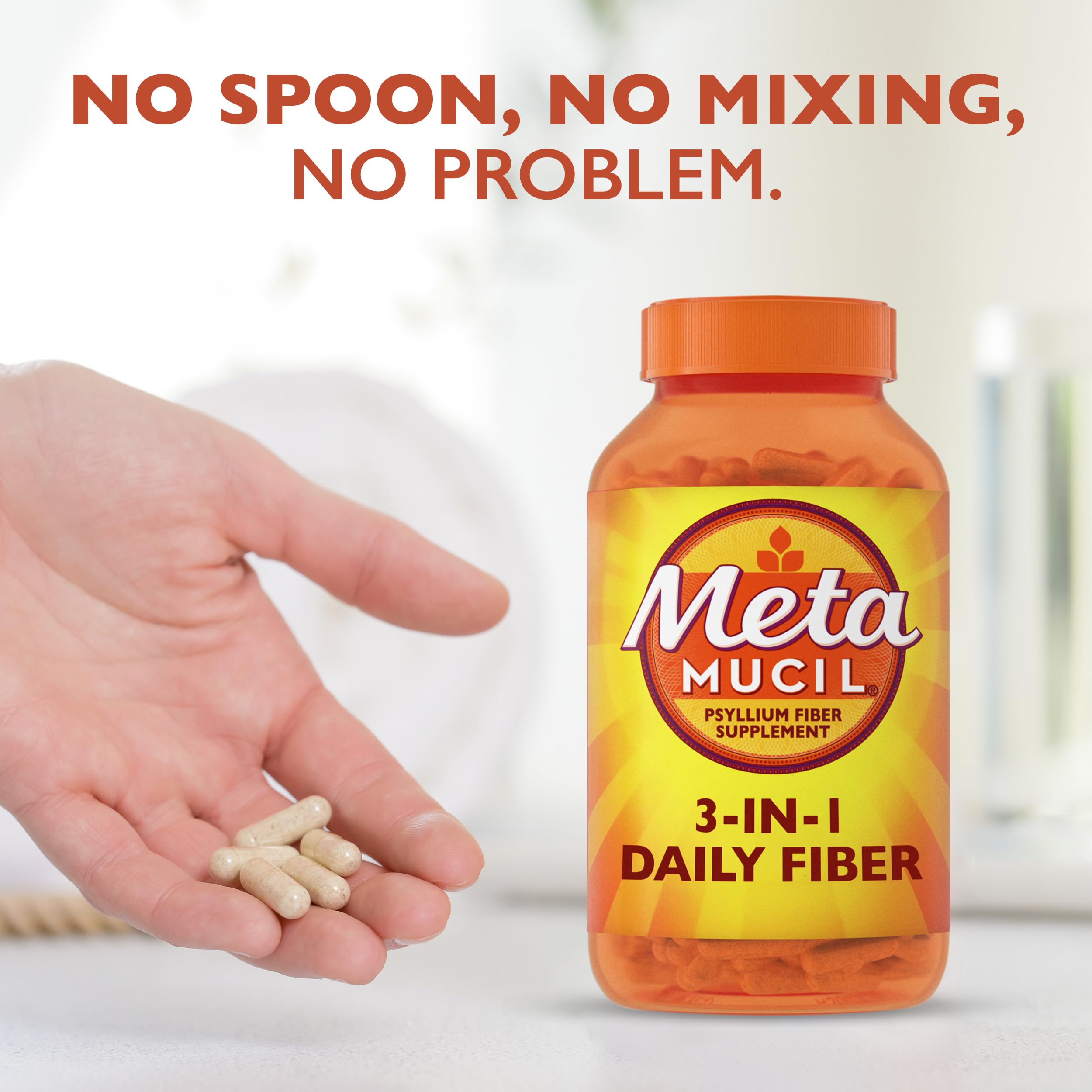 Metamucil pack of 2 bottles demonstrating value and convenience for regular use.