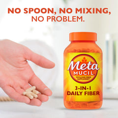 Metamucil pack of 2 bottles demonstrating value and convenience for regular use.