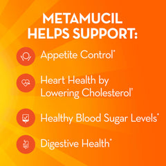 Metamucil psyllium fiber powder scoop for easy daily measuring