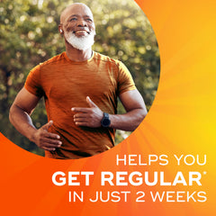 Metamucil capsules on morning routine tray promoting regularity