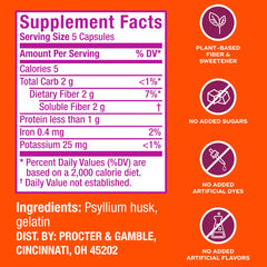 Metamucil capsules pour for easy daily fiber intake and routine