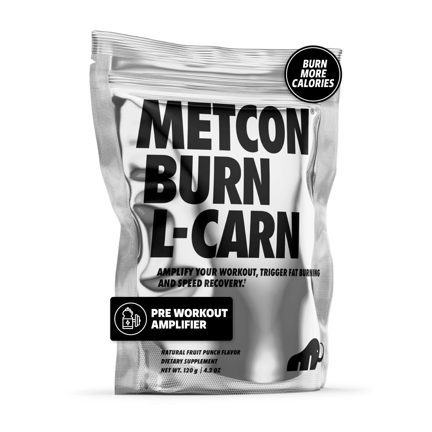 MetCon L-Carn Pre Burn bottle ready for pre-workout energy boost.