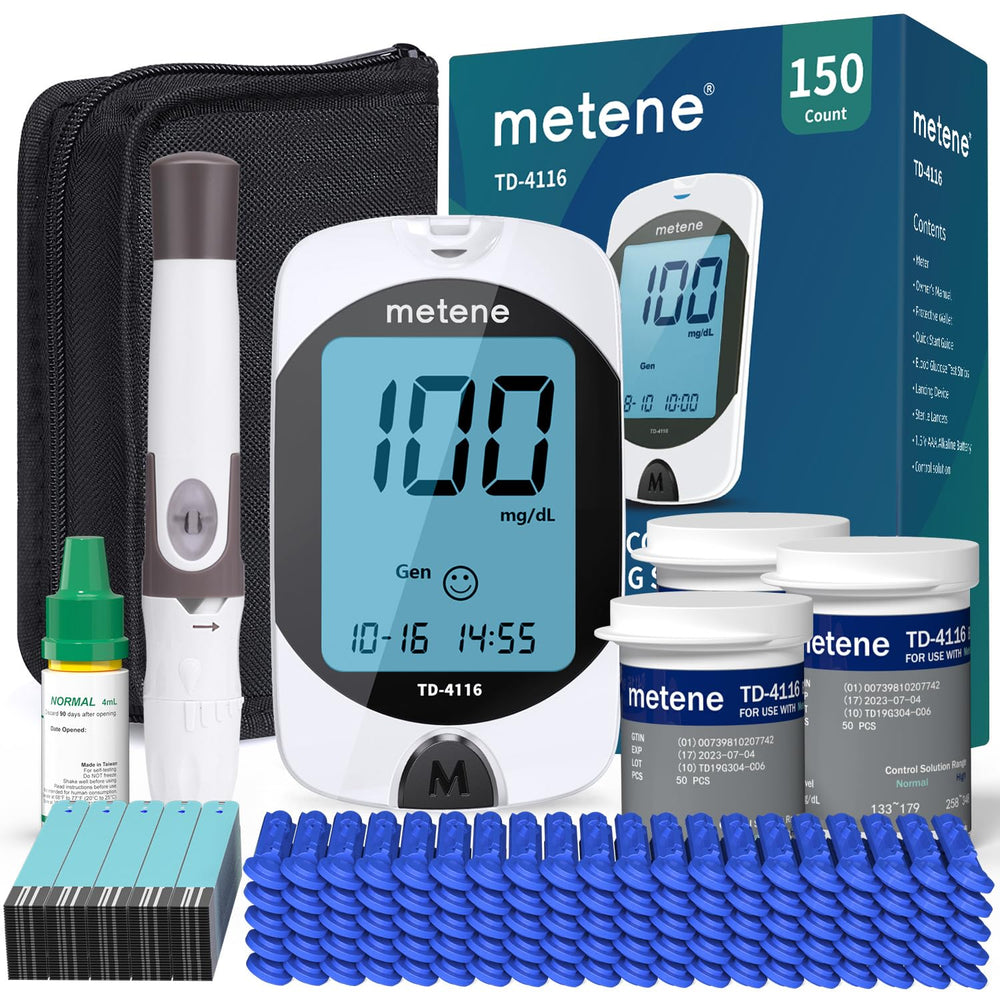 Metene TD-4116 device front view with clear large display for easy testing.