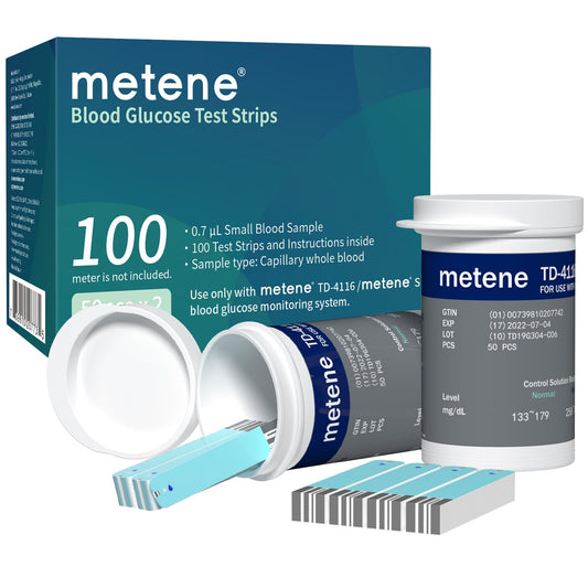 Metene TD-4116 strips packaging closeup for reliable testing