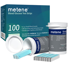 Metene TD-4116 strips packaging closeup for reliable testing