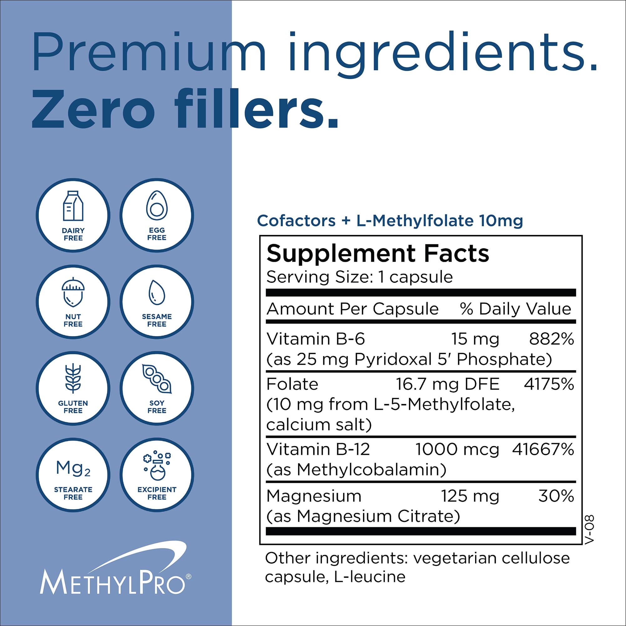 MethylPro bottle with glass of water ready to take cofactors.