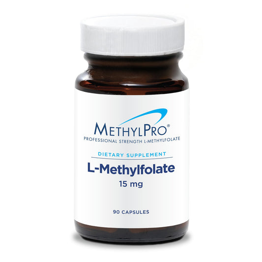 MethylPro L-Methylfolate 15 mg bottle front for daily support