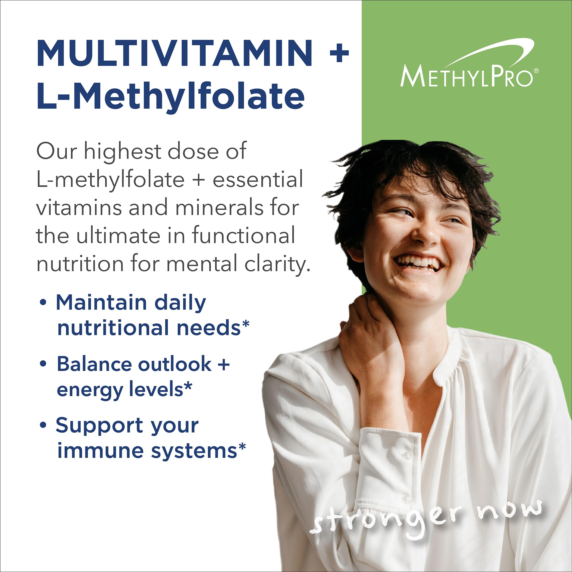MethylPro L-Methylfolate capsules closeup for high-bioavailability folate