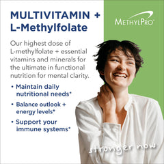 MethylPro L-Methylfolate capsules closeup for high-bioavailability folate