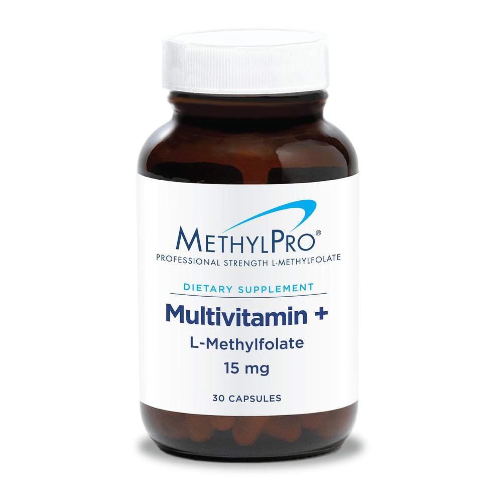 MethylPro multivitamin bottle front highlighting daily wellness support