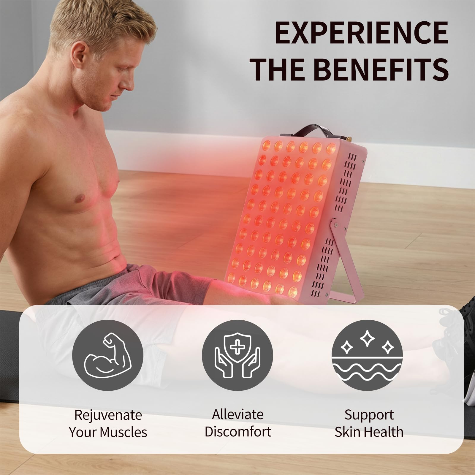 METIKO pink variant on stand for stylish at‑home therapy sessions