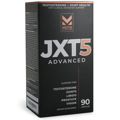 METISNutrition JXT5 bottle front showing a premium 5-in-1 formula for daily energy