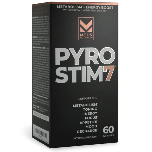 METISNutrition Pyro Stim 7 bottle for daily metabolism support