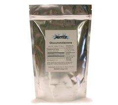 Mettle Energy D-Glucuronolactone powder in a tub for sustained alertness.