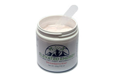 Mettle Energy Elevated Energy powder being poured into a glass for refreshing fizz.