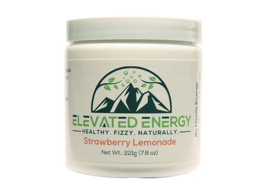Mettle Energy Elevated Energy Strawberry Lemonade bottle ready for a refreshing energy boost