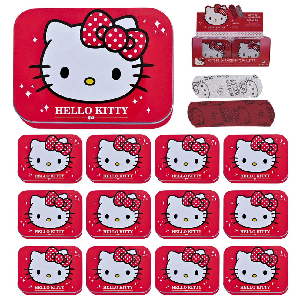 Mevsim Store Hello Kitty red plaster tin with kid-friendly first aid design.