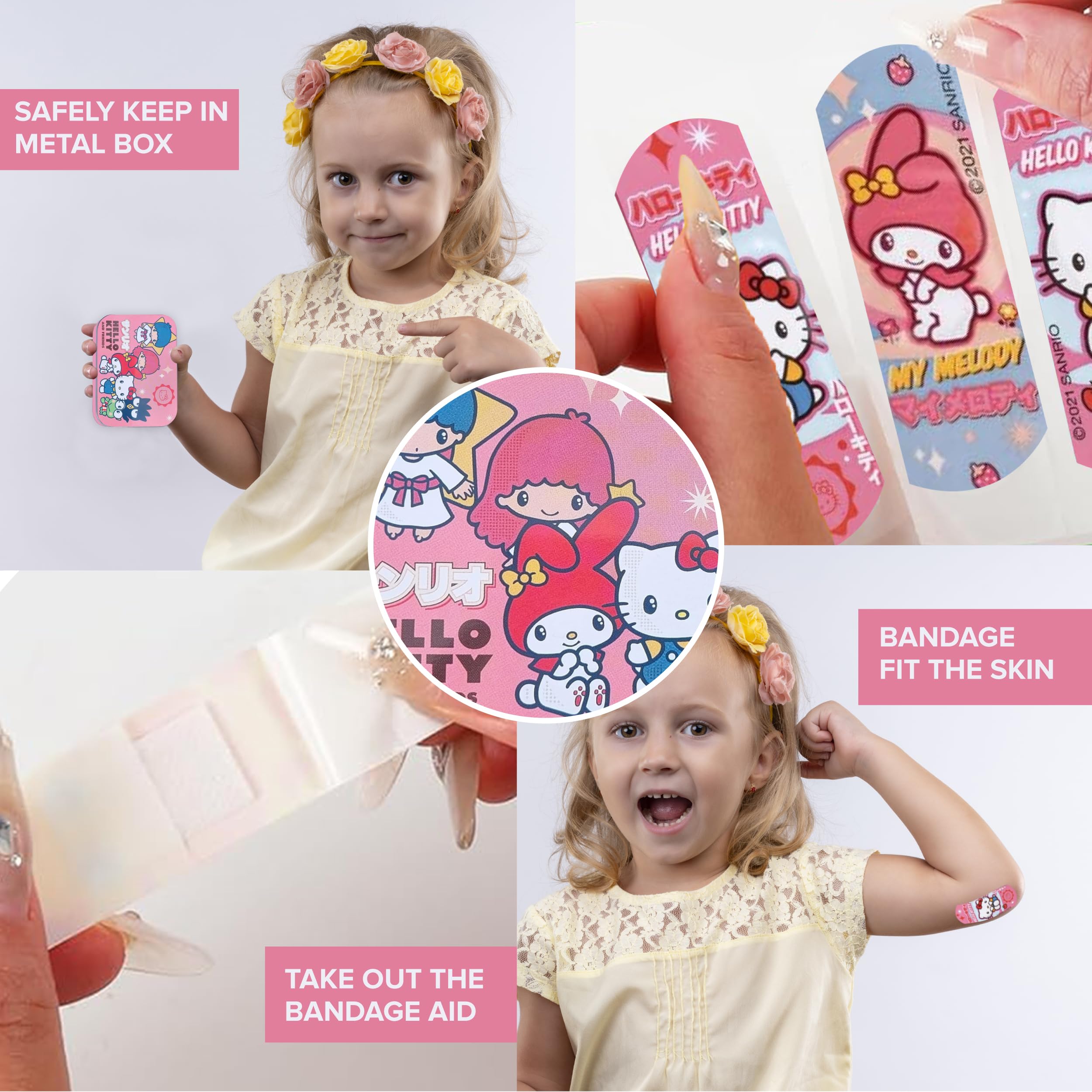 Mevsim Store kids bandages with colorful designs for gentle protection.