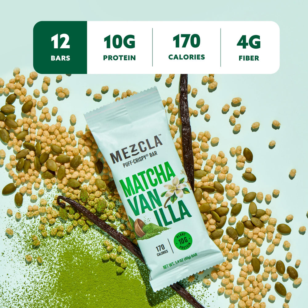 Mezcla bar with pumpkin seeds adds texture and a natural crunch.
