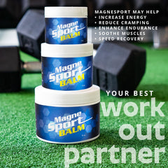 MagneSport formula close-up highlighting essential oils and botanicals.