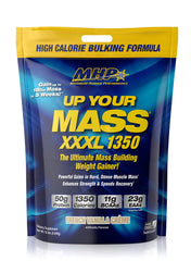MHP UP YOUR MASS XXXL 1350 bottle pour for post-workout nutrition and mass gain support