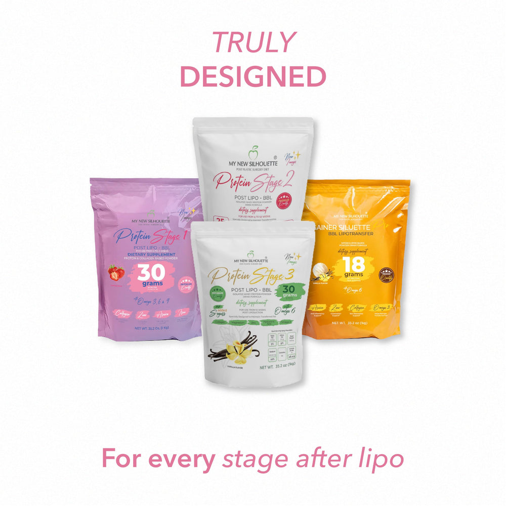 MI NUEVA SILUETA Lipotransfer Stage 1 ready-to-make shake supports daily protein intake.