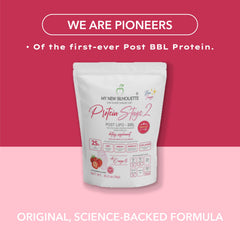 MI NUEVA SILUETA powder-bag-and-tub layout highlights strawberry flavor