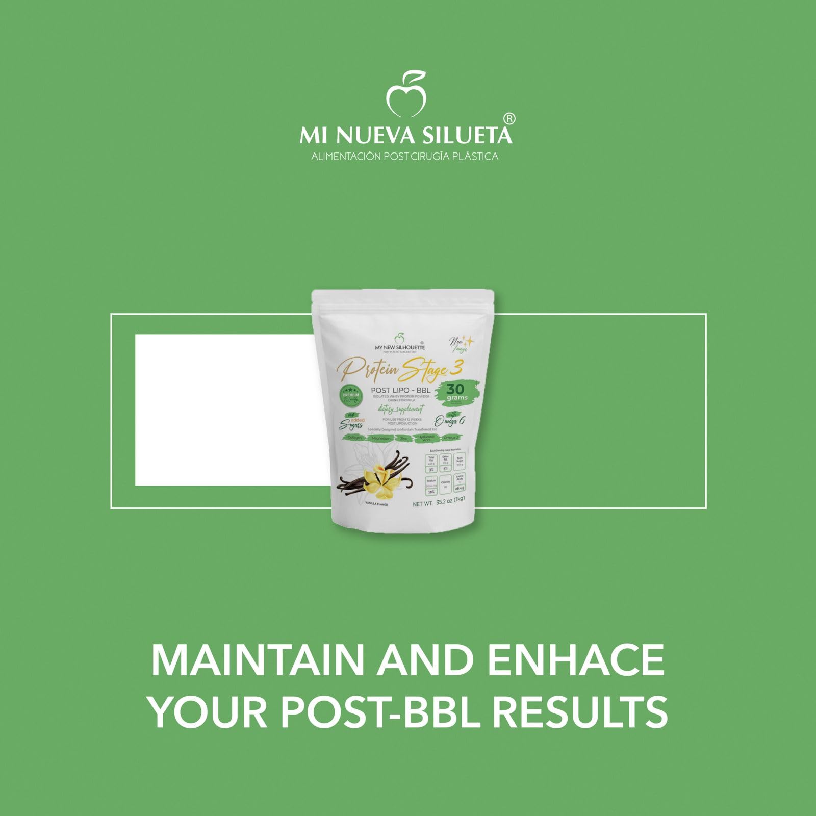 Pouring MI NUEVA SILUETA vanilla shake for quick snack