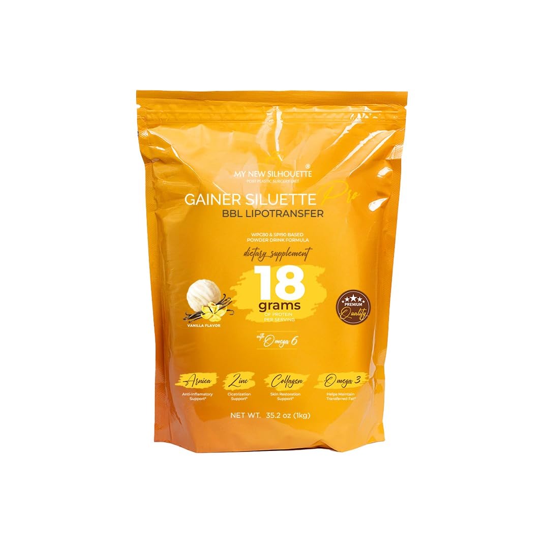 Mi Nueva Siluette Siluette Pro vanilla bottle shown for post-surgery nutrition support