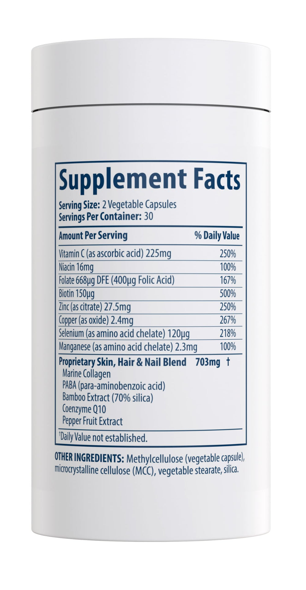 MiamiMD ingredients include marine collagen and biotin for skin vitality.