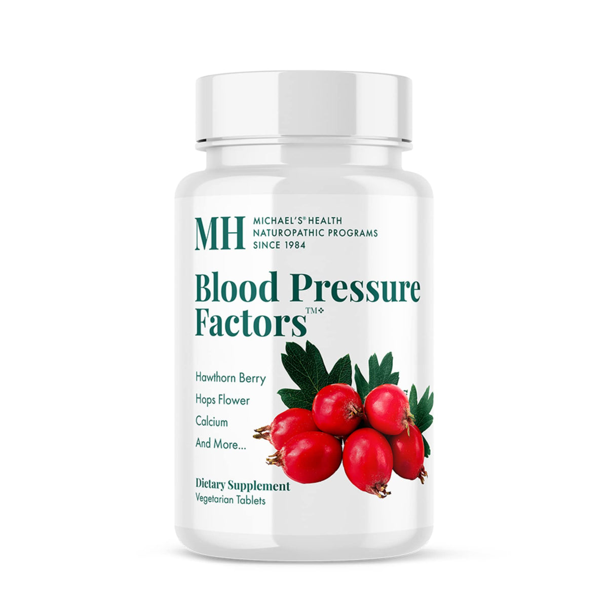 Michael's Blood Pressure Factors bottle front view with brand and support cues